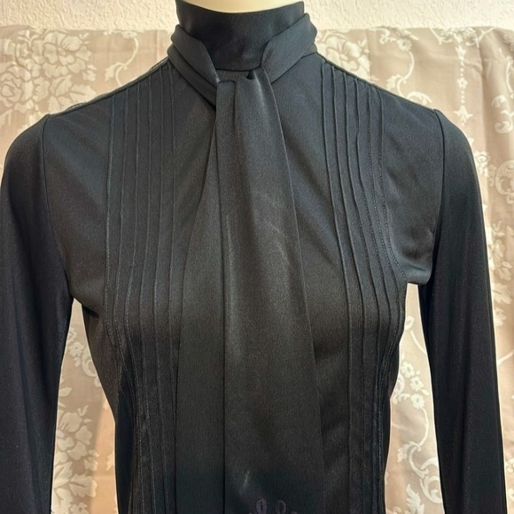Vintage, Jersey Master’s London Black Blouse Shirt